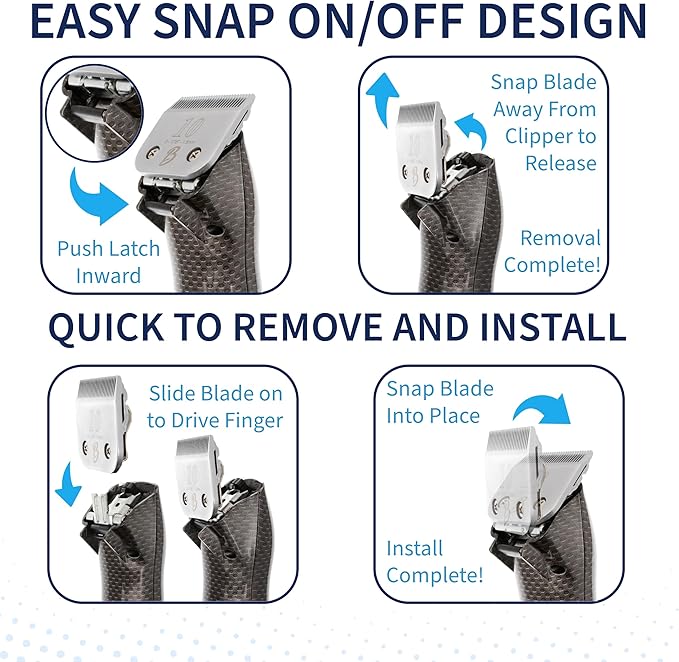 Detachable A Series 30 Blades for Dog Grooming Cuts Hair 1/50" - 0.5mm Japanese High Carbon Steel Dog Grooming Blade (Compatible A5 Series Clippers for Dogs Cat(B30)