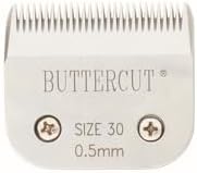 Geib Buttercut Detachable Replacement Dog Clipper Blade - Size-30, Stainless Steel Long-Lasting Sharp Edges, 1/50-Inch Length, Compatible with Andis A5, Oster A5, Wahl KM10, Size-30 Dog Grooming Blade