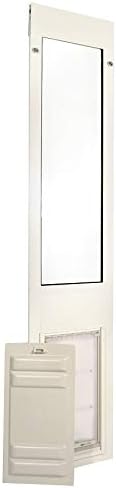 Endura Flap Thermo Panel Pet Door for Sliding Glass Doors | Heavy-Duty Aluminum Frame with Secure Locking Cover | Energy Efficient & Easy Install | White, XL Flap, 77.25"-80.25" Slider Height