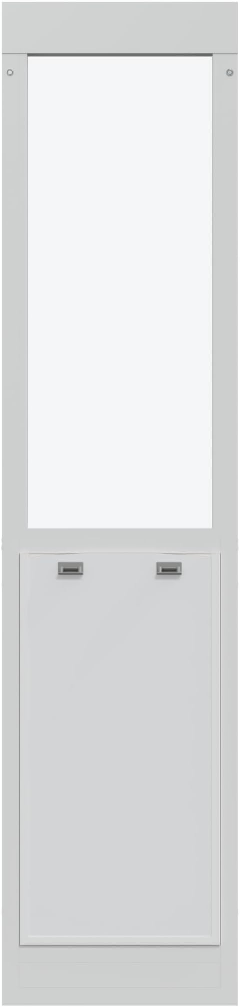 Liberty Pet Door for Sliding Glass Door | Vinyl Frame with Closing Cover | for Home & Rentals | Clear Glass | White, XXL Flap, 78.5" - 80" Slider Height