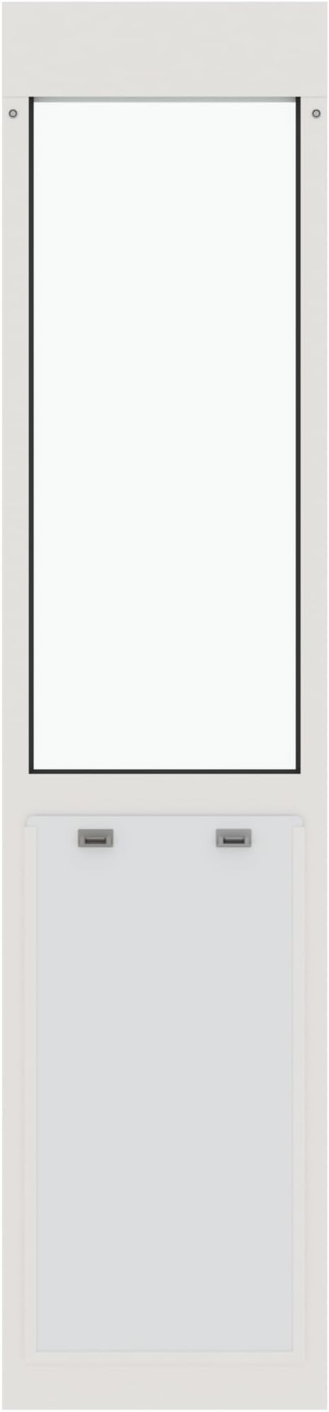 Liberty Pet Door for Sliding Glass Door | Aluminum Frame with Closing Cover | for Home & Rentals | Clear Glass | White, XXL Flap, 77" - 78.5" Slider Height