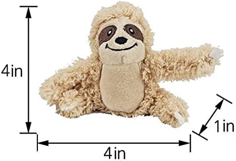 Glow Pups Sloth Dog Toy, Dog Squeaky Toy, Tree with Hide and Squeak Plush Toys for Dogs, Toy, Puzzle Toy for Small and Medium Size Dogs. (3 Pack: Replacement Animals, Sloth)