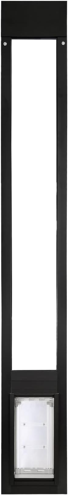 Endura Flap Thermo Panel Dual-Pane Pet Door for Extreme Weather | Premium Insulated Pet Door Solution | Heavy-Duty, Secure, Weather-Resistant | Black, Small Flap, 77.25"-80.25" Slider Height