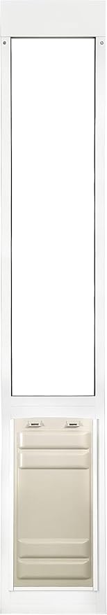 Endura Flap Thermo Panel Dual-Pane Pet Door for Extreme Weather | Premium Insulated Pet Door Solution | Heavy-Duty, Secure, Weather-Resistant | White, XXL Flap, 93.25"-96.25" Slider Height