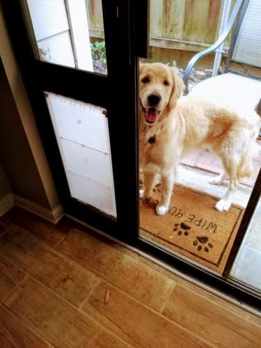 Endura Flap Thermo Panel Dual-Pane Pet Door for Extreme Weather | Premium Insulated Pet Door Solution | Heavy-Duty, Secure, Weather-Resistant | Black, XL Flap, 74.75"-77.75" Slider Height