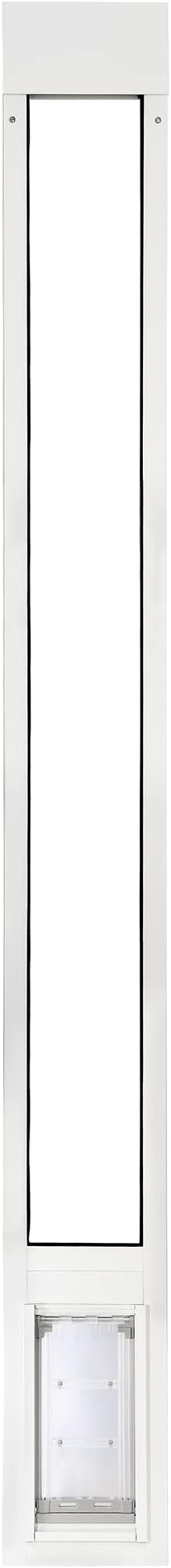 Endura Flap Thermo Panel Dual-Pane Pet Door for Extreme Weather | Premium Insulated Pet Door Solution | Heavy-Duty, Secure, Weather-Resistant | White, Small Flap, 93.25"-96.25" Slider Height