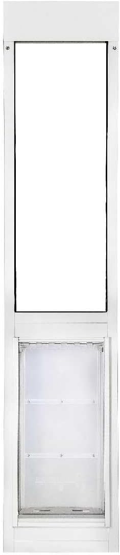 Endura Flap Thermo Panel Pet Door for Sliding Glass Doors | Heavy-Duty Aluminum Frame with Secure Locking Cover | Energy Efficient & Easy Install | White, XL Flap, 93.25"-96.25" Slider Height