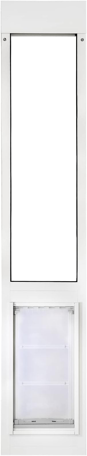 Endura Flap Thermo Panel Dual-Pane Pet Door for Extreme Weather | Premium Insulated Pet Door Solution | Heavy-Duty, Secure, Weather-Resistant | White, Large Flap, 77.25"-80.25" Slider Height