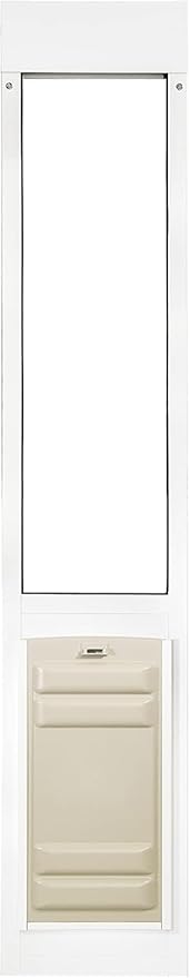 Endura Flap Thermo Panel Dual-Pane Pet Door for Extreme Weather | Premium Insulated Pet Door Solution | Heavy-Duty, Secure, Weather-Resistant | White, Large Flap, 74.75"-77.75" Slider Height