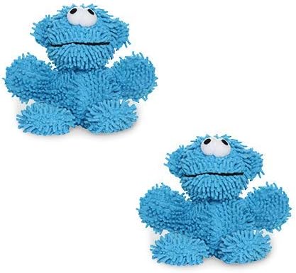 MIGHTY- Microfiber Ball Monster - Made with Squeaker Balls and Minimal Stuffing. Strong & Tough. Interactive Play Dog Toy. Machine Washable & Floats (Junior 2 Pack)