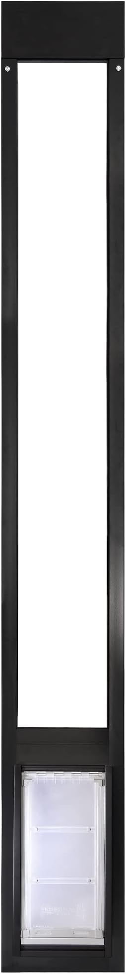 Endura Flap Thermo Panel Dual-Pane Pet Door for Extreme Weather | Premium Insulated Pet Door Solution | Heavy-Duty, Secure, Weather-Resistant | Black, Medium Flap, 93.25"-96.25" Slider Height