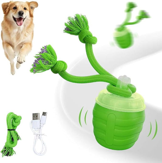 Interactive Dog Toys, 2026 Upgrade Interactive Rolling Cat Dog Ball Toy, Rechargeable Automatic Moving Dogs Toy Wicked Ball for Boredom Medium Small Puppy Dogs (Green)