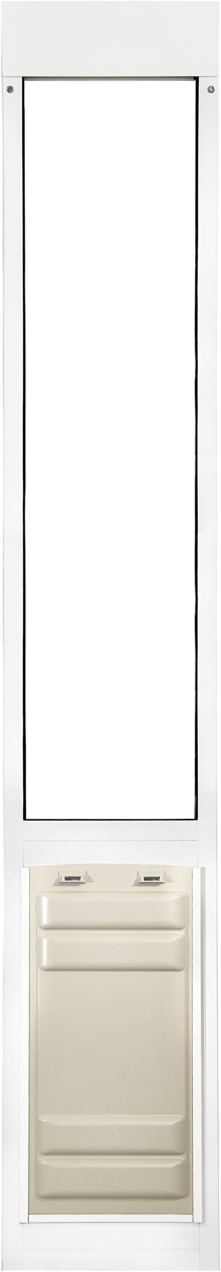 Endura Flap Thermo Panel Dual-Pane Pet Door for Extreme Weather | Premium Insulated Pet Door Solution | Heavy-Duty, Secure, Weather-Resistant | White, XL Flap, 93.25"-96.25" Slider Height