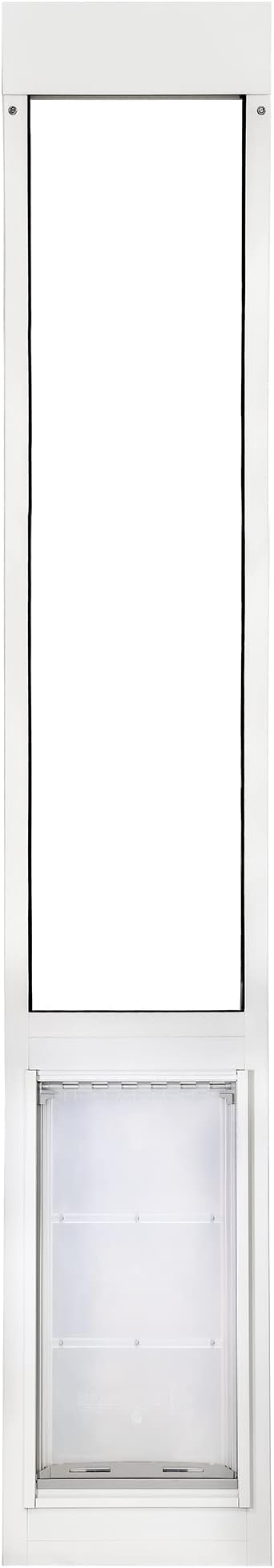 Endura Flap Thermo Panel Dual-Pane Pet Door for Extreme Weather | Premium Insulated Pet Door Solution | Heavy-Duty, Secure, Weather-Resistant | White, XXL Flap, 93.25"-96.25" Slider Height
