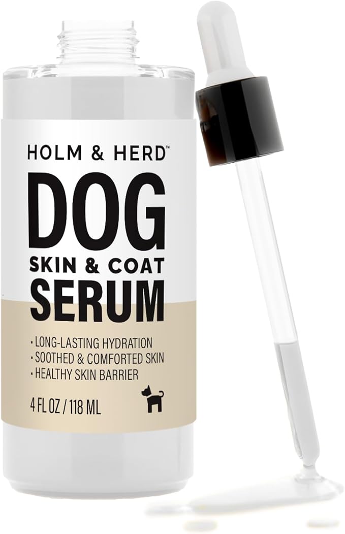 Holm & Herd Cranberry Spice Dog Care Gift Bundle – 3 Piece Grooming Set with Bubble Bath Shampoo Alternative, Deodorizing Coat Spray & Moisturizing Serum – Holiday Dog Spa Kit (Cranberry Spice)