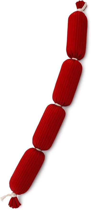Lokum Handmade Plush Sausage Dog Toy – Durable, Soft, Squeaky-Free Chew Toy for Small and Medium Dogs, Eco-Friendly Material