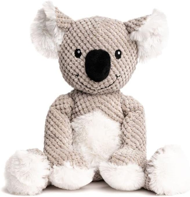 fabdog Floppies Plush Dog Toy - Cute & Durable Squeaky Dog Toys - Best Squeak Toy for Puppies and All Breeds | Ideal Pet Gift| Small Koala