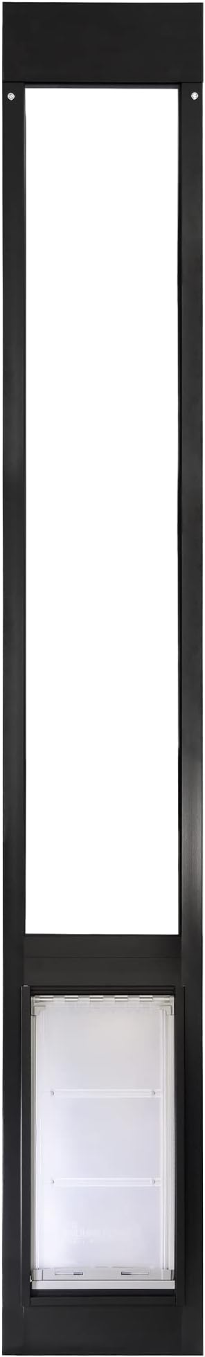 Endura Flap Thermo Panel Dual-Pane Pet Door for Extreme Weather | Premium Insulated Pet Door Solution | Heavy-Duty, Secure, Weather-Resistant | Black, Large Flap, 93.25"-96.25" Slider Height