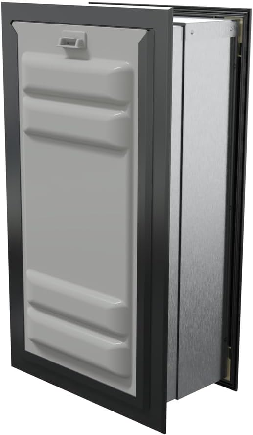 Endura Flap Giant Dog Door for Walls | Designed for Extra-Large & Tall Dogs | Energy Efficient Wall Mount Pet Door | Durable & Pet Safe | Black, Single Flap Wall Mount
