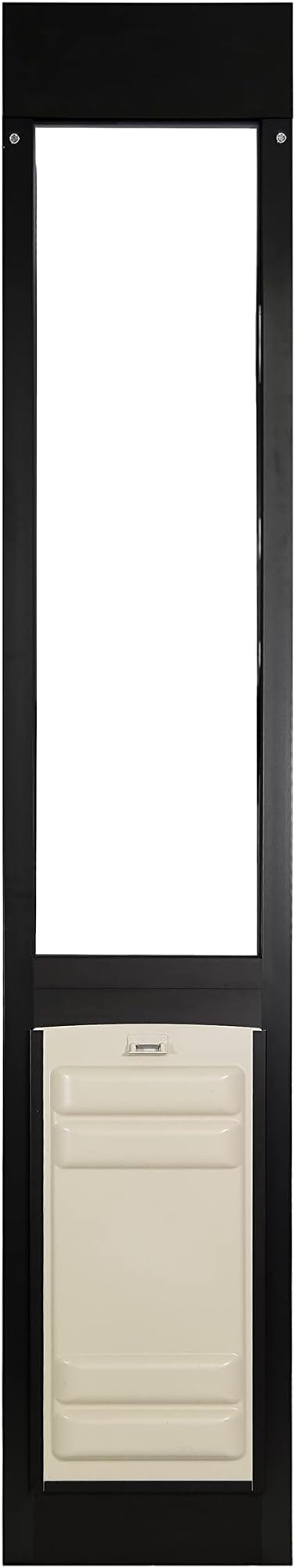 Endura Flap Thermo Panel Dual-Pane Pet Door for Extreme Weather | Premium Insulated Pet Door Solution | Heavy-Duty, Secure, Weather-Resistant | Black, Large Flap, 74.75"-77.75" Slider Height