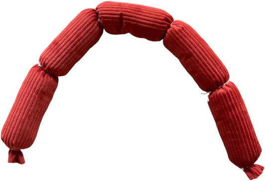 Lokum Handmade Plush Sausage Dog Toy – Durable, Soft, Squeaky-Free Chew Toy for Small and Medium Dogs, Eco-Friendly Material