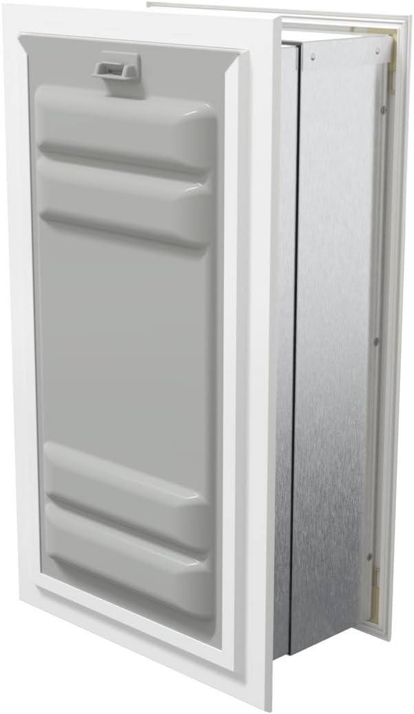 Endura Flap Giant Dog Door for Walls | Designed for Extra-Large & Tall Dogs | Energy Efficient Wall Mount Pet Door | Durable & Pet Safe | White, Single Flap Wall Mount