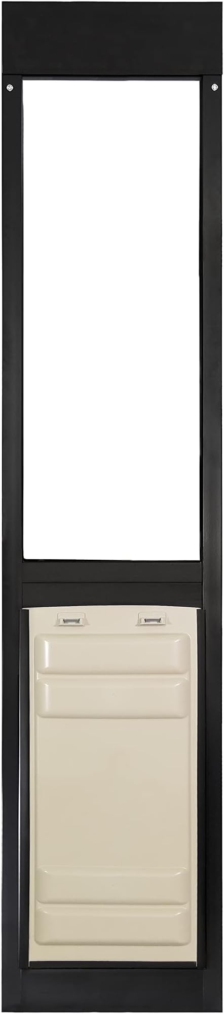Endura Flap Thermo Panel Dual-Pane Pet Door for Extreme Weather | Premium Insulated Pet Door Solution | Heavy-Duty, Secure, Weather-Resistant | Black, XL Flap, 74.75"-77.75" Slider Height