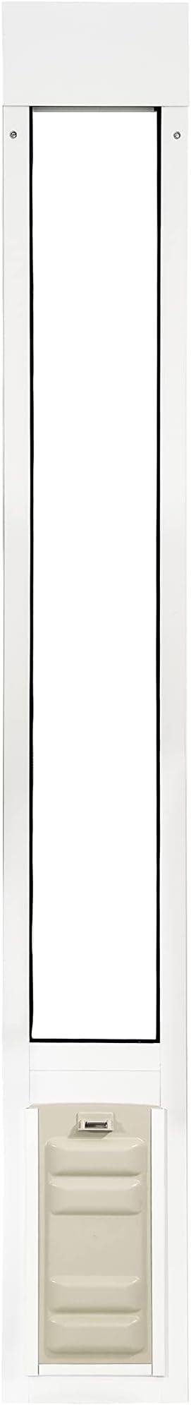 Endura Flap Thermo Panel Dual-Pane Pet Door for Extreme Weather | Premium Insulated Pet Door Solution | Heavy-Duty, Secure, Weather-Resistant | White, Small Flap, 74.75"-77.75" Slider Height