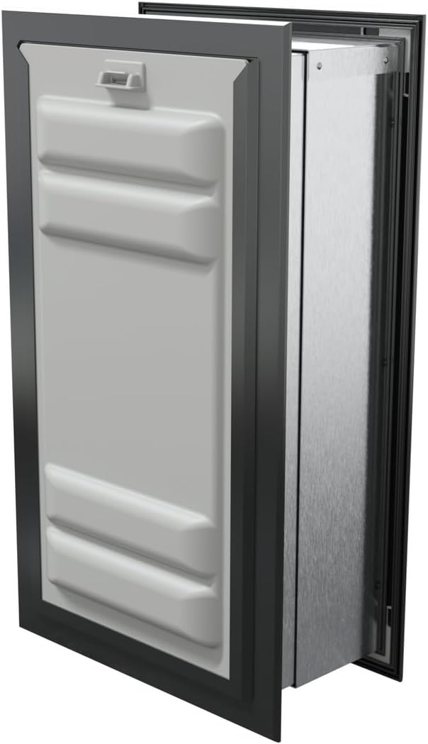 Endura Flap Giant Dog Door for Walls | Designed for Extra-Large & Tall Dogs | Energy Efficient Wall Mount Pet Door | Durable & Pet Safe | Black, Double Flap Wall Mount