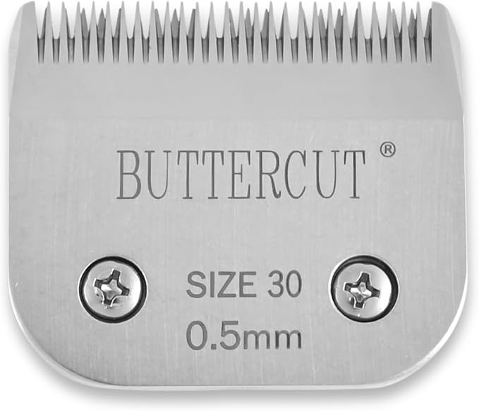 Geib Buttercut Detachable Replacement Dog Clipper Blades - Complete 8 Pack Set, Stainless Steel Long-Lasting Sharp Edges, Compatible with Andis A5, Oster A5, Wahl KM10, Dog Grooming Blade