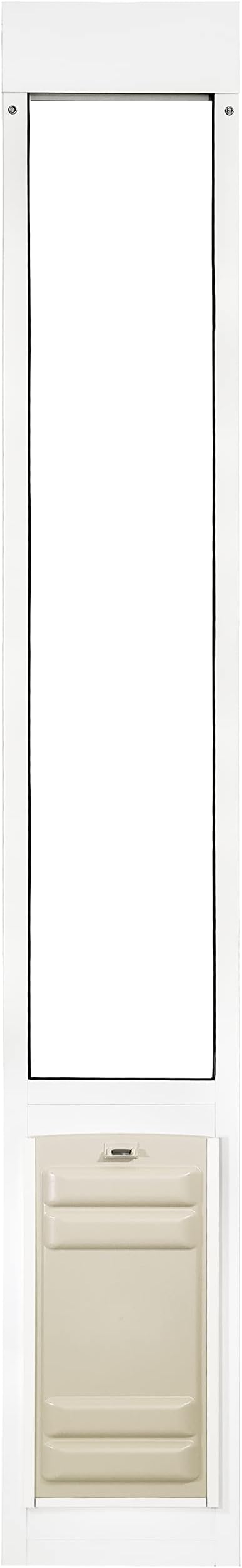 Endura Flap Thermo Panel Dual-Pane Pet Door for Extreme Weather | Premium Insulated Pet Door Solution | Heavy-Duty, Secure, Weather-Resistant | White, Large Flap, 93.25"-96.25" Slider Height