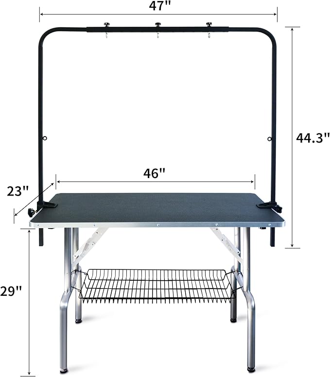 SHELANDY 46-in Dog Grooming Table for Large Pets