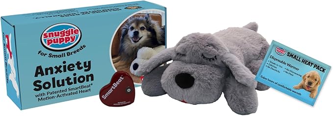 Snuggle Puppy Original Dog Toy for Small Breeds - Heartbeat Puppy for Dogs - Pet Anxiety Relief and Calming Aid - Comfort Dog Toys for Behavioral Training.