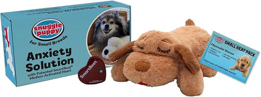 Snuggle Puppy Original Dog Toy for Small Breeds - Heartbeat Puppy for Dogs - Pet Anxiety Relief and Calming Aid - Comfort Dog Toys for Behavioral Training. Heat Pack not Included