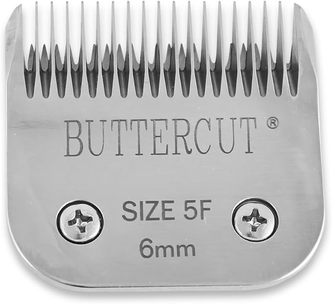 Geib Buttercut Detachable Replacement Dog Clipper Blade - 4 Pack, Sizes #30, #10, 5F, 7F, Stainless Steel Long-Lasting Sharp Edges, Compatible with Andis A5, Oster A5, Wahl KM10, Dog Grooming Blade