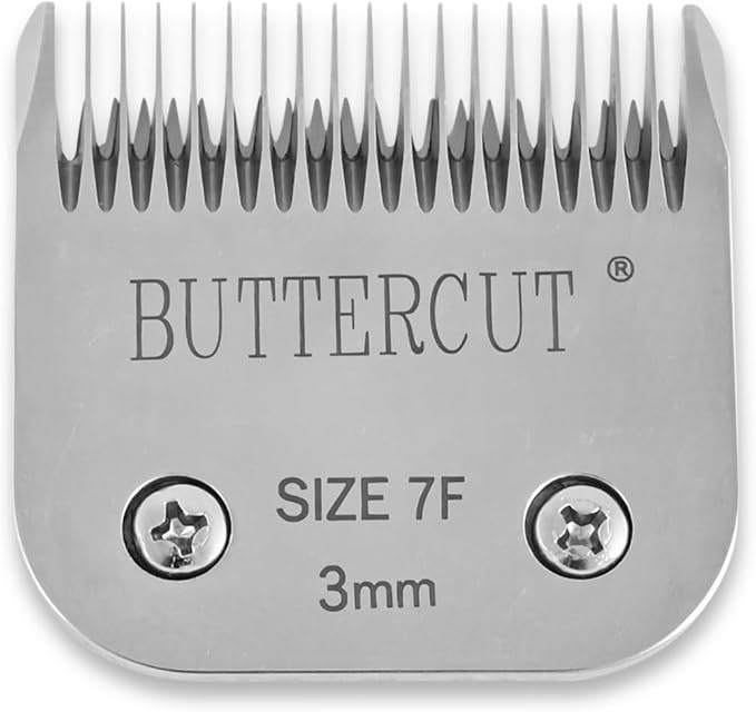 Geib Buttercut Detachable Replacement Dog Clipper Blades - Complete 8 Pack Set, Stainless Steel Long-Lasting Sharp Edges, Compatible with Andis A5, Oster A5, Wahl KM10, Dog Grooming Blade