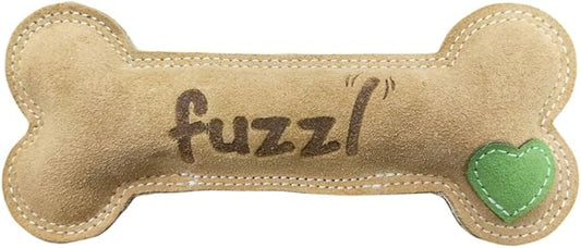 Large Leather Bone Dog Toy Natural and Tough Dog Toys - Long Lasting Chew Toys for Aggressive Chewers - Strong Dog Toy for Dogs and Puppy