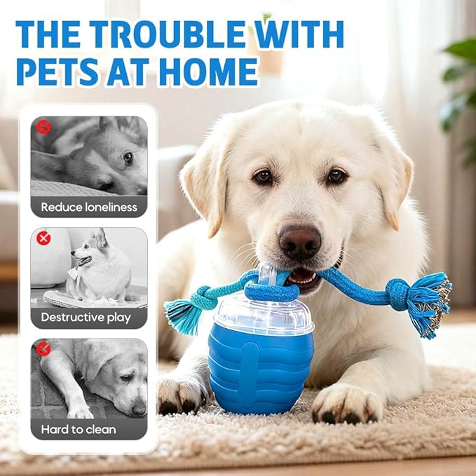 Interactive Dog Toys, 2026 Upgrade Interactive Rolling Cat Dog Ball Toy, Rechargeable Automatic Moving Dogs Toy Wicked Ball for Boredom Medium Small Puppy Dogs (Red)