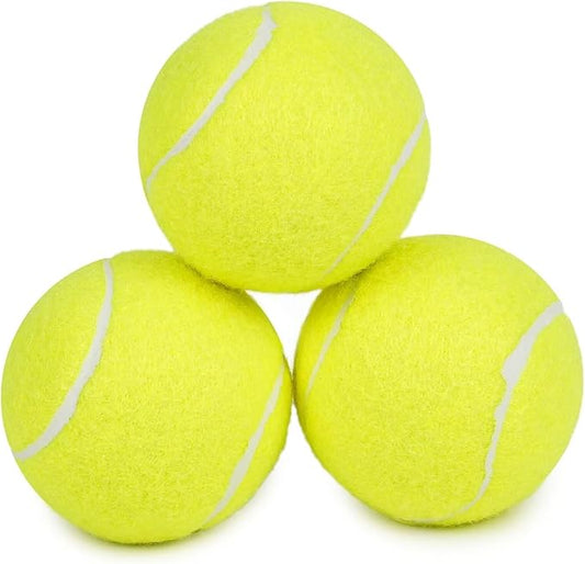 Prime Pets Tennis Balls for Dogs 3 Pack 2.5”, Durable Non-Squeaky Dog Balls with High Bounce, Interactive Fetch and Training Dog Toys for Outdoor Play, Ideal for Small and Medium Breeds