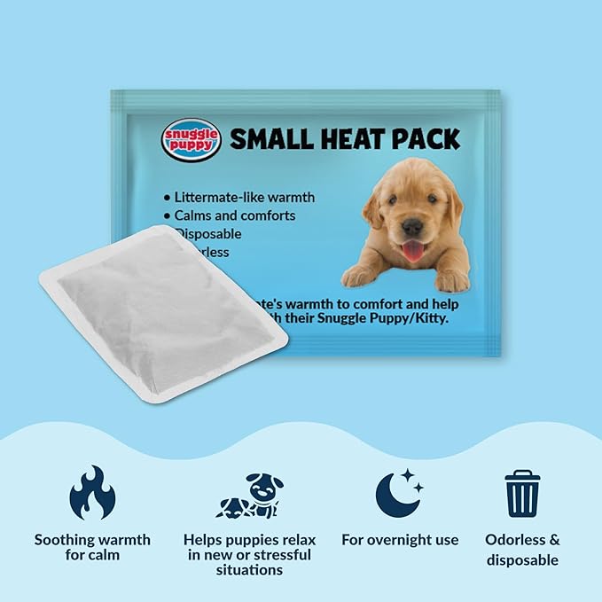Snuggle Puppy Original Dog Toy for Small Breeds - Heartbeat Puppy for Dogs - Pet Anxiety Relief and Calming Aid - Comfort Dog Toys for Behavioral Training. Heat Pack not Included