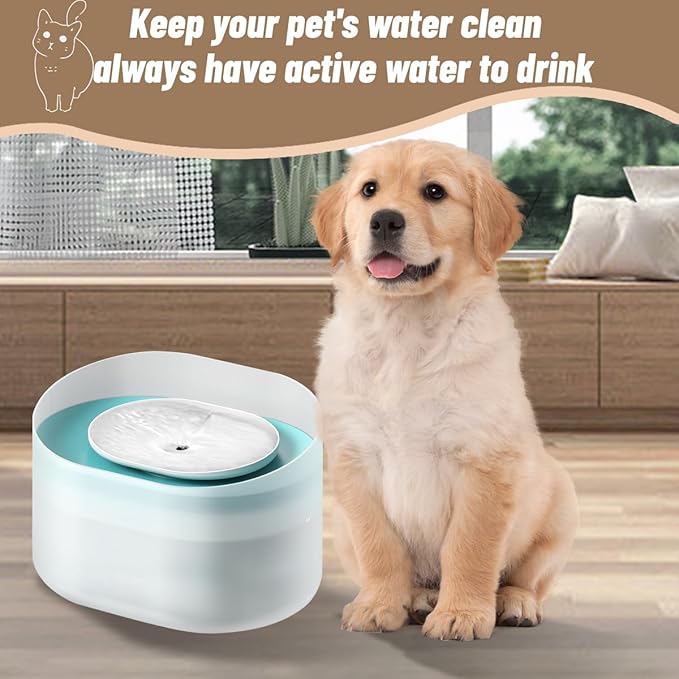 PLWF008 Dog Water Filter,40 Pack Replacement Filters Compatible with PETLIBRO Capsule 2.1Gal/8L Dog Fountain Water Dispensers(20 Active Carbon Filter+20 Pre-filter Sponge)