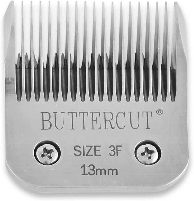 Geib Buttercut Detachable Replacement Dog Clipper Blades - Complete 8 Pack Set, Stainless Steel Long-Lasting Sharp Edges, Compatible with Andis A5, Oster A5, Wahl KM10, Dog Grooming Blade