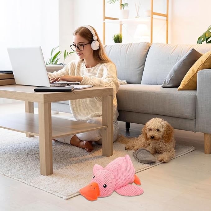 Duck Dog Toy for Dogs Pet Supplies,2025 Upgrade Durable Calming Ducks Dog Toy,Squeak Dog Toys Stuffed Fun for Indoor Puppies Small Dog Indoor Puppy Essentials (Green-1PC)