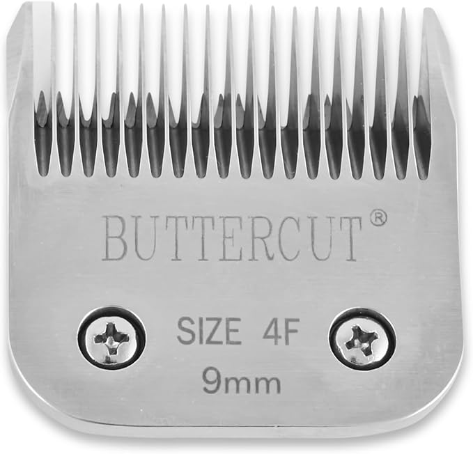 Geib Buttercut Detachable Replacement Dog Clipper Blades - Complete 8 Pack Set, Stainless Steel Long-Lasting Sharp Edges, Compatible with Andis A5, Oster A5, Wahl KM10, Dog Grooming Blade