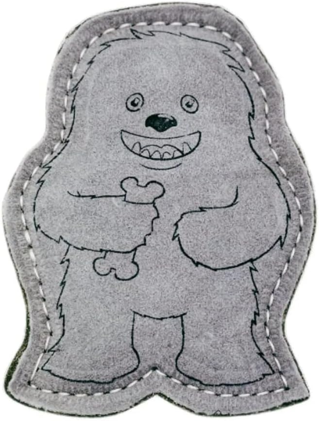 Yeti Dog Chew Premium Leather Dog Toy, All Natural Ethically Sourced, Abominable Snowman