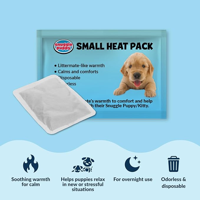 Snuggle Puppy Original Dog Toy for Small Breeds - Heartbeat Puppy for Dogs - Pet Anxiety Relief and Calming Aid - Comfort Dog Toys for Behavioral Training.