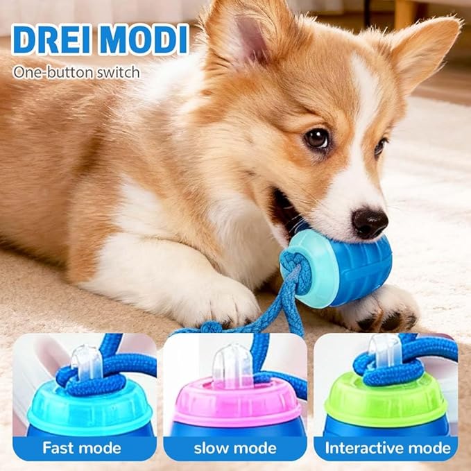 Interactive Dog Toys, 2026 Upgrade Interactive Rolling Cat Dog Ball Toy, Rechargeable Automatic Moving Dogs Toy Wicked Ball for Boredom Medium Small Puppy Dogs (Orange)
