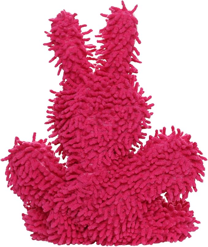 MIGHTY- Microfiber Ball Rabbit-– Made with Squeaker Balls and Minimal Stuffing. Strong & Tough. Interactive Play Dog Toy. Machine Washable & Floats (Junior)