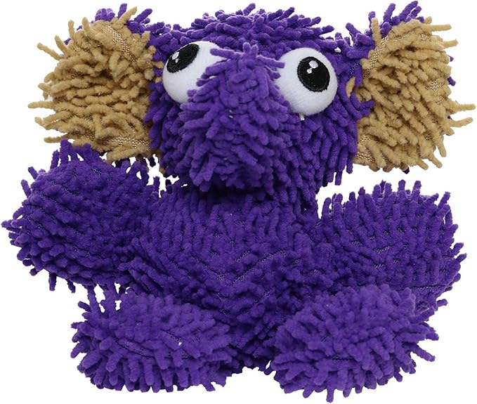 MIGHTY- Microfiber Ball Elephant– Made with Squeaker Balls and Minimal Stuffing. Strong & Tough. Interactive Play Dog Toy. Machine Washable & Floats. (Junior 2 Pack)