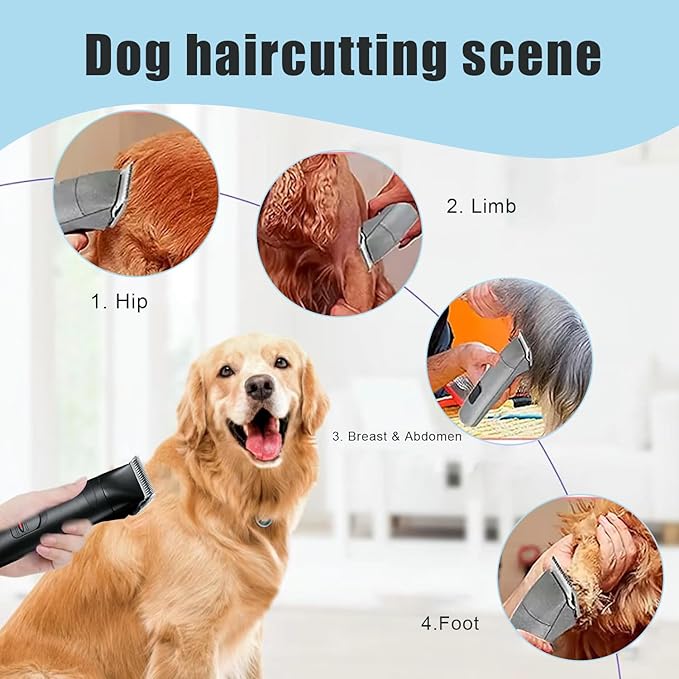 Audoc 2PCS 10 Blades Dog Grooming Blades Compatible with Andis,Oster A5,Wahl km10 Dog Clippers,Size-#10, 1/16-Inch Cut Length (2pcs #10 (1.5mm))